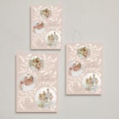 "Delicate Botanicals" - Holiday Cards in Cuddle by Erin German - Formats Available