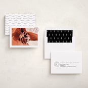 "Vacation Postcard" - Holiday Cards in Charcoal by Amy Payne - Assembled