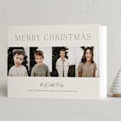 "holiday squad" - Holiday Cards in Crepe by Abi de Leon - Folded Card