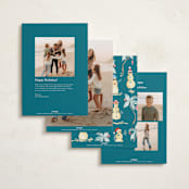 "Merry Luau" - Holiday Cards in Sea Turtle by Sarah Knight - Back of Card Options
