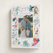 "Merry Luau" - Holiday Cards in Sea Turtle by Sarah Knight - Folded Card
