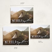 "so merrier together" - Holiday Cards in Frost by Anastasia Makarova - Formats Available