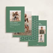 "Mickey merriest wishes" - Holiday Cards in Balsam Fir by Sabrin Deirani - Back of Card Options