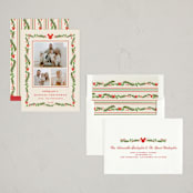 "Disney’s mickey Vintage holiday greens" - Holiday Cards in Stocking by Creo Study - Assembled