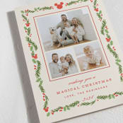 "Disney’s mickey Vintage holiday greens" - Holiday Cards in Stocking by Creo Study - Detail