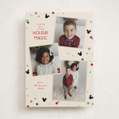 "Disney Magic Confetti" - Holiday Cards in Holly by Kacey Kendrick Wagner - Front