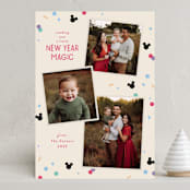 "Disney Magic Confetti" - Holiday Cards in Sugar Cookie by Kacey Kendrick Wagner - Front