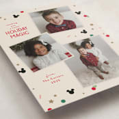 "Disney Magic Confetti" - Holiday Cards in Holly by Kacey Kendrick Wagner - Detail