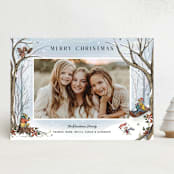"Winnie the Pooh Snow Day" - Holiday Cards in Ice by Becky Nimoy - Front