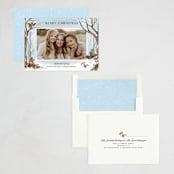 "Winnie the Pooh Snow Day" - Holiday Cards in Ice by Becky Nimoy - Assembled