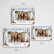 "Winnie the Pooh Snow Day" - Holiday Cards in Ice by Becky Nimoy - Formats Available