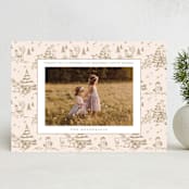 "Disney's Holiday Pooh" - Holiday Cards in Caramel by Teju Reval - Front
