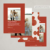 "Snapshots" - Holiday Cards in Cherry by Pixel and Hank - Back of Card Options