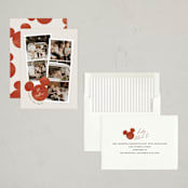 "Snapshots" - Holiday Cards in Cherry by Pixel and Hank - Assembled