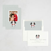 "mickey kiss" - Holiday Cards in Frost by Lori Wemple - Assembled