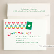 "Extra Dose" - Holiday Cards in Snow by Megan Davis - FREE Recipient Addressing