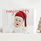 "very merry moment" - Holiday Cards in Holly by Sara Hicks Malone - Folded Card