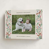 "Highlands" - Holiday Cards in Cranberry by Sarah Knight - Folded Card