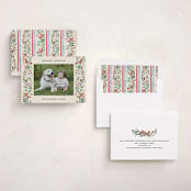 "Highlands" - Holiday Cards in Cranberry by Sarah Knight - Assembled