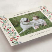 "Highlands" - Holiday Cards in Cranberry by Sarah Knight - Detail