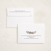 "Highlands" - Holiday Cards in Cranberry by Sarah Knight - FREE Recipient Addressing
