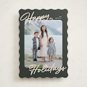 "the classic" - Holiday Cards in Olive by Pixel and Hank - Front