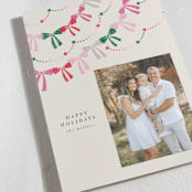 "bow garland" - Holiday Cards in Gumdrop by Vivian Yiwing - Detail