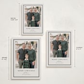"Simple Border" - Holiday Cards in Ivory by Stacey Meacham - Formats Available