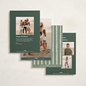 "Painted Jubilance" - Holiday Cards in Evergreen by Kercia Jane - Back of Card Options