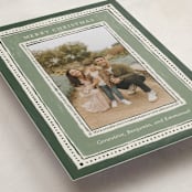 "Painted Jubilance" - Holiday Cards in Evergreen by Kercia Jane - Detail
