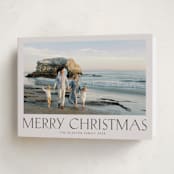 "Headliner" - Holiday Cards in Parchment by Nicole Walsh - Folded Card