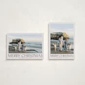 "Headliner" - Holiday Cards in Parchment by Nicole Walsh - Photo Orientation Options
