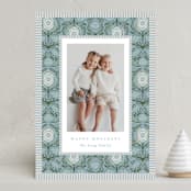 "Cottage Floral" - Holiday Cards in Juniper by Julie Murray - Front