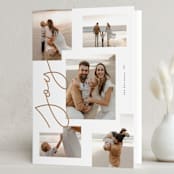 "sideways" - Holiday Cards in Gingerbread by Lauren Chism - Folded Card