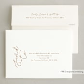 "sideways" - Holiday Cards in Gingerbread by Lauren Chism - FREE Recipient Addressing