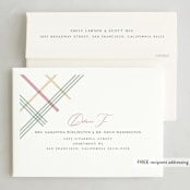 "shimmering tartan" - Holiday Cards in Holly by Rebecca Durflinger - FREE Recipient Addressing