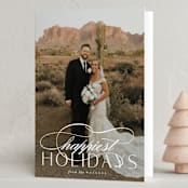 "Sophisticate" - Holiday Cards in Marshmallow by Carolyn Nicks - Folded Card