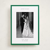 "Classic Border" - Holiday Cards in Pine by Wendy Chung - Front