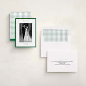 "Classic Border" - Holiday Cards in Pine by Wendy Chung - Assembled