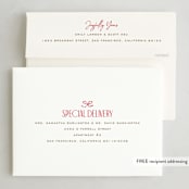 "From Our New Home" - Holiday Cards in Toasted Marshmallow by Owl and Toad - FREE Recipient Addressing