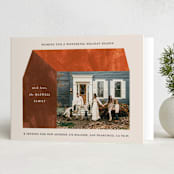 "modern new home" - Holiday Cards in Brick by Sumak Studio - Folded Card