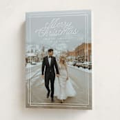 "A Classic Christmas" - Holiday Cards in Snow by Anna Elder - Folded Card
