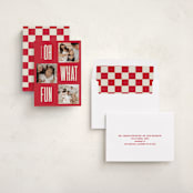 "Slim Type" - Holiday Cards in Scarlet by Kacey Kendrick Wagner - Assembled