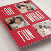 "Slim Type" - Holiday Cards in Scarlet by Kacey Kendrick Wagner - Detail
