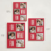 "Slim Type" - Holiday Cards in Scarlet by Kacey Kendrick Wagner - Formats Available
