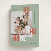 "New Ho Ho Home" - Holiday Cards in Sage by Mary Kay Garttmeier - Folded Card