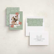 "New Ho Ho Home" - Holiday Cards in Sage by Mary Kay Garttmeier - Assembled