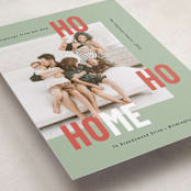 "New Ho Ho Home" - Holiday Cards in Sage by Mary Kay Garttmeier - Detail