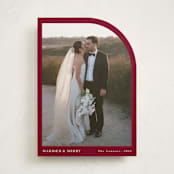 "Arched Simplicity" - Holiday Cards in Holly Berry by Oma N. Ramkhelawan - Front