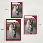 "Arched Simplicity" - Holiday Cards in Holly Berry by Oma N. Ramkhelawan - Formats Available